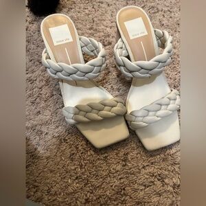 Dolce Vita Women's White Braided Sandals